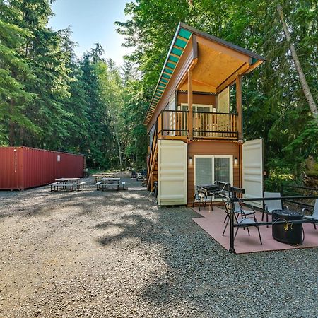 Unique Container Studio With Deck And Fire Pit! Buckley Luaran gambar